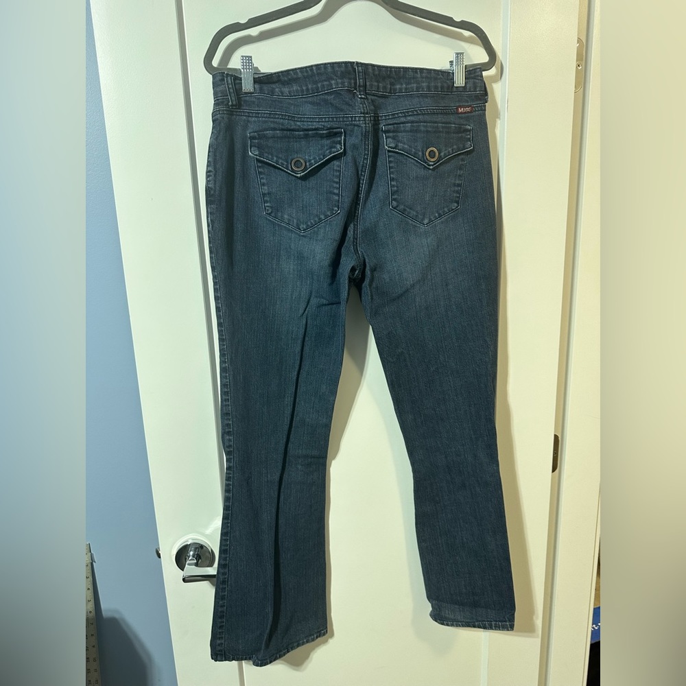 “Maker of true Originals” straight leg “Aly” distressed trouser jeans size 33